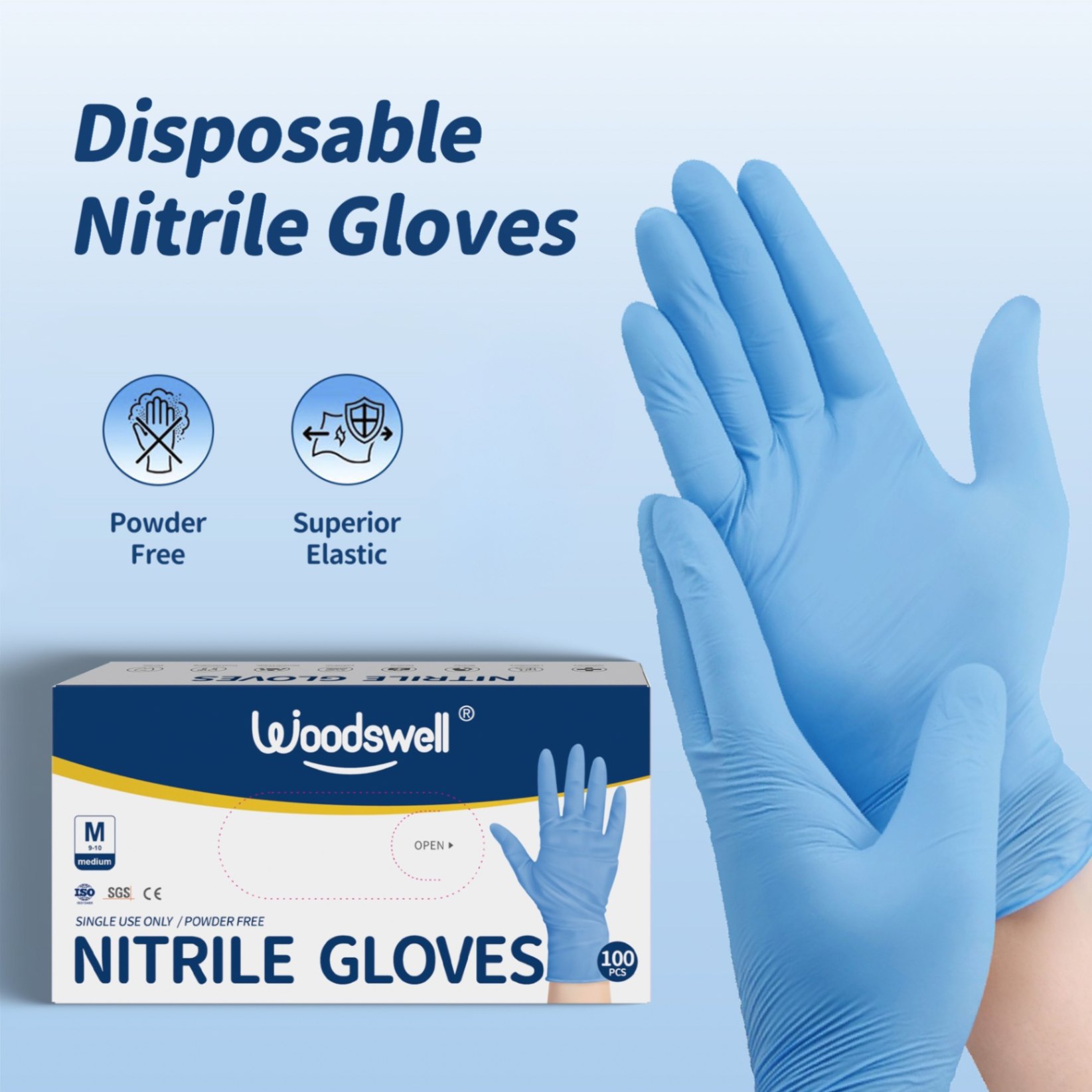 Wooodswell® Nitrile Gloves
